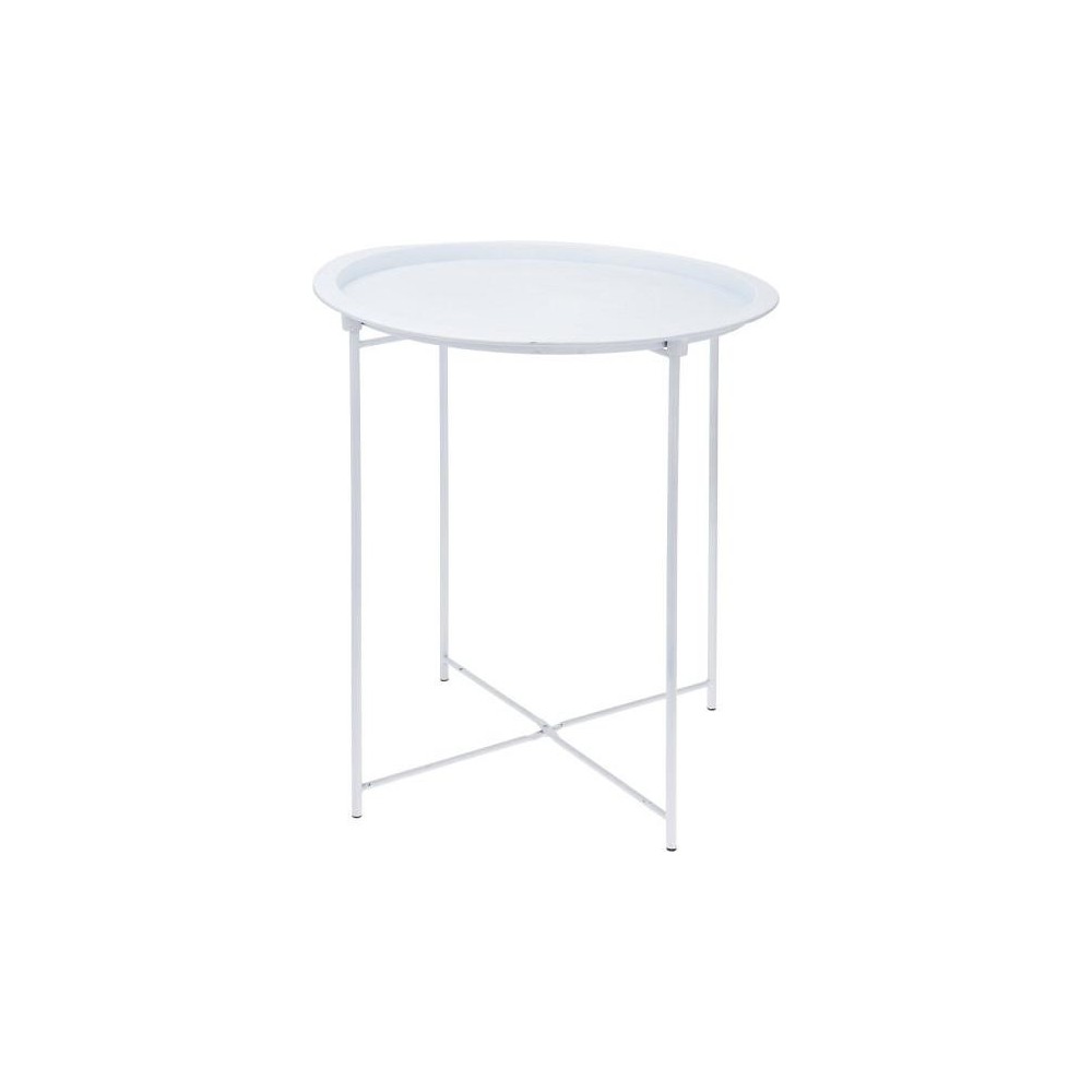 TAVOLINO FERRO BIANCO 47X51CM